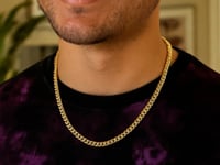 Semi-Solid Miami Cuban Chain Necklace in 14K Yellow Gold | 4.50mm — video