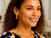 14K Yellow Gold Graduated Oval Hoop Earrings