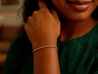 Diamond Cut Sparkle Spring Bracelet in 14K Yellow Gold