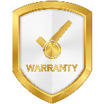 lifetime warranty badge in gold